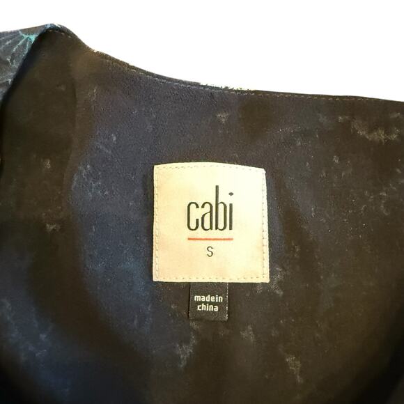 Cabi Women’s Noel dress blue green long sleeve Small - Picture 7 of 9